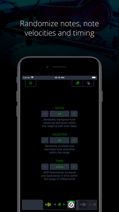 Emulate iPhone app Midiflow Randomizer (Audiobus) using MyAndroid Emulate iPhone app Midiflow Randomizer (Audiobus) using MyAndroid