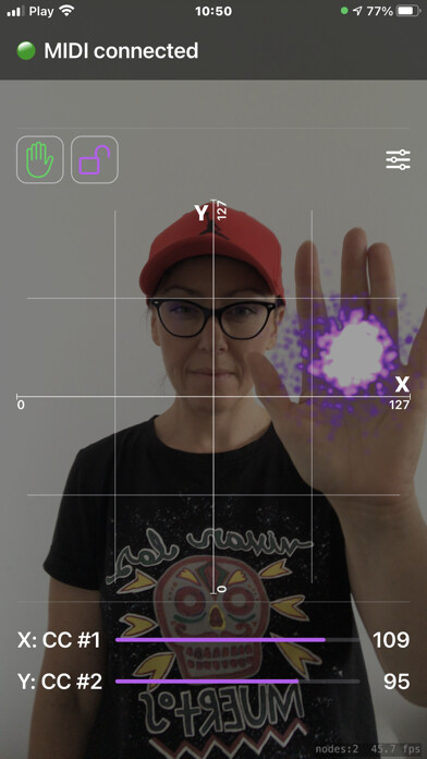 Emulate iPhone app MIDI Hand Controller using MyAndroid Emulate iPhone app MIDI Hand Controller using MyAndroid
