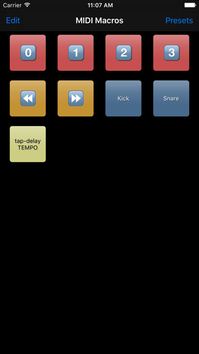 Emulate iPhone app MIDI Macros using MyAndroid