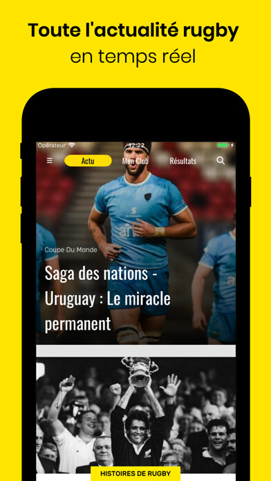 Emulate iPhone app Midi Olympique – L’actu rugby using MyAndroid