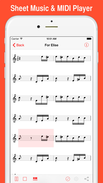 Emulate iPhone app MIDI Score using MyAndroid Emulate iPhone app MIDI Score using MyAndroid