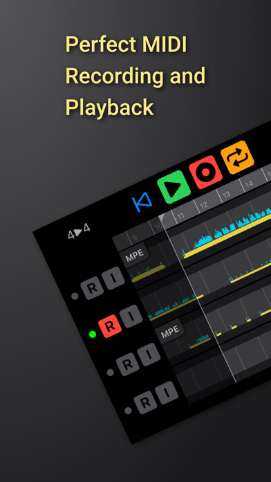 Emulate iPhone app MIDI Tape Recorder using MyAndroid