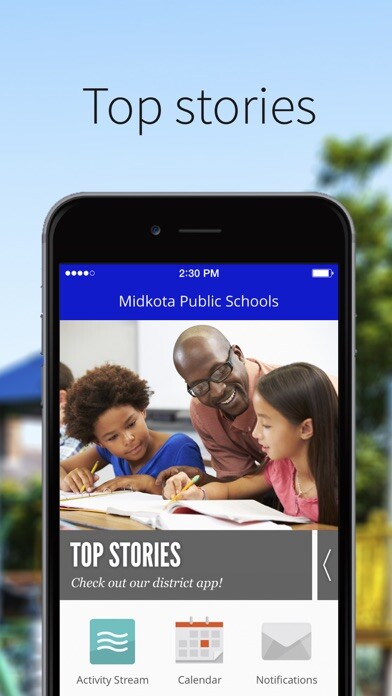 Emulate iPhone app Midkota Public Schools using MyAndroid