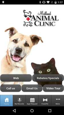 Emulate Android APK Midland Animal Clinic