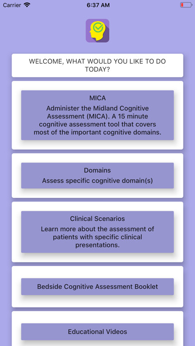 Emulate iPhone app Midland Cognitive Assessment using MyAndroid Emulate iPhone app Midland Cognitive Assessment using MyAndroid