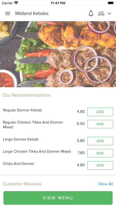 Emulate iPhone app Midland Kebabs Ilkeston using MyAndroid Emulate iPhone app Midland Kebabs Ilkeston using MyAndroid