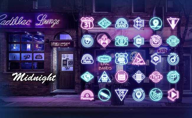 Emulate Android APK Midnight launcher theme Emulate Android APK Midnight launcher theme