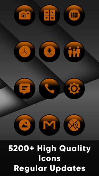 Run android online APK Midnight Orange Icons from MyAndroid or emulate Midnight Orange Icons using MyAndroid