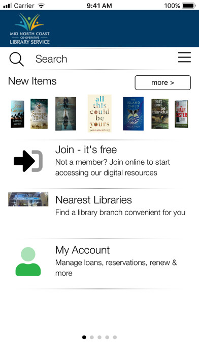 Emulate iPhone app Mid North Coast Library using MyAndroid Emulate iPhone app Mid North Coast Library using MyAndroid