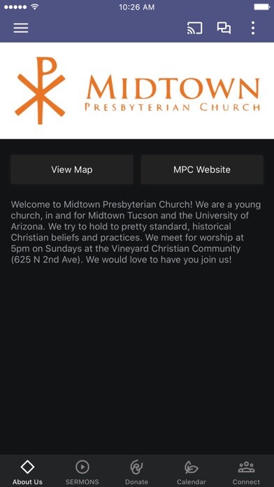 Emulate iPhone app Midtown Presbyterian Church using MyAndroid Emulate iPhone app Midtown Presbyterian Church using MyAndroid