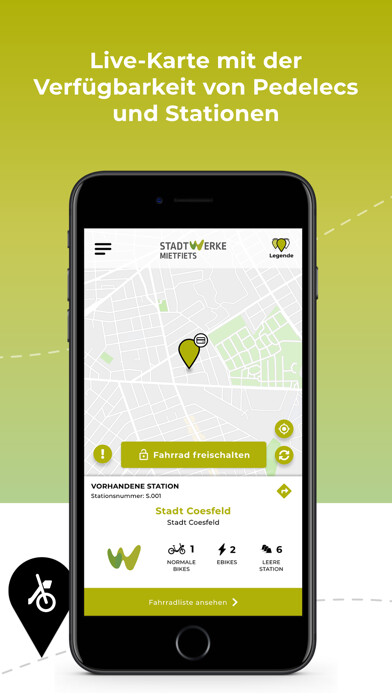 Emulate iPhone app Mietfiets Bike Share using MyAndroid