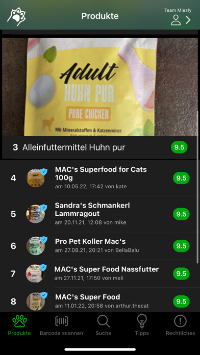 Emulate iPhone app Miezly Katzenfutter Scanner using MyAndroid Emulate iPhone app Miezly Katzenfutter Scanner using MyAndroid