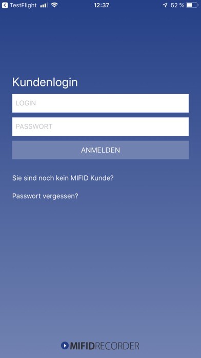 Emulate iPhone app MiFID-Recorder Taping App using MyAndroid Emulate iPhone app MiFID-Recorder Taping App using MyAndroid