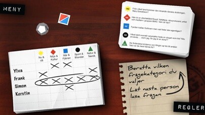 Emulate iPhone app MIG - Frågespel using MyAndroid