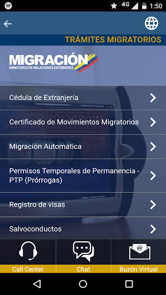 Run android online APK Migración Colombia from MyAndroid or emulate Migración Colombia using MyAndroid