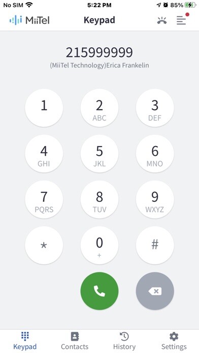 Emulate iPhone app MiiTel Phone Mobile using MyAndroid