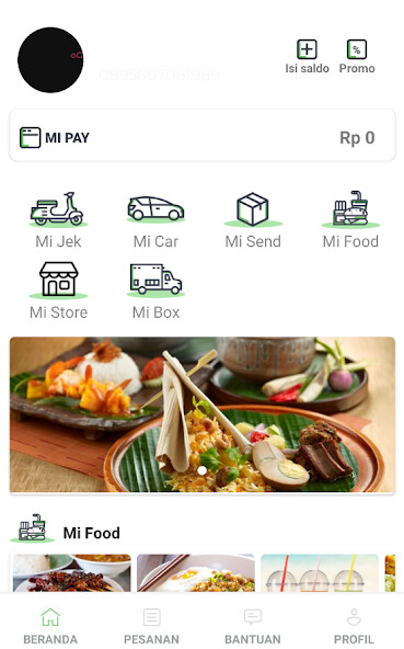 Run android online APK Mijek - Layanan Ojek,Taxi dan Pesan Makanan Online from MyAndroid or emulate Mijek - Layanan Ojek,Taxi dan Pesan Makanan Online using MyAndroid
