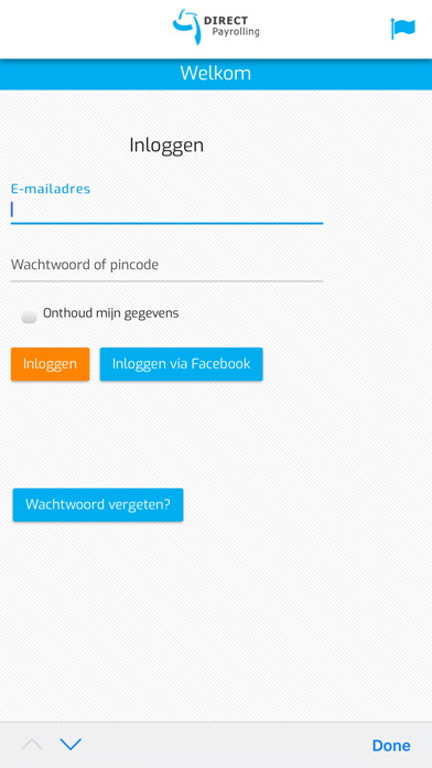 Emulate iPhone app Mijn DP using MyAndroid