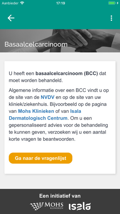 Emulate iPhone app Mijn Huidkanker using MyAndroid Emulate iPhone app Mijn Huidkanker using MyAndroid