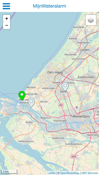 Emulate iPhone app Mijn Wateralarm using MyAndroid