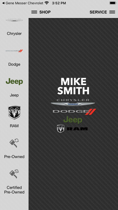 Emulate iPhone app Mike Smith Chrysler Jeep Dodge using MyAndroid Emulate iPhone app Mike Smith Chrysler Jeep Dodge using MyAndroid