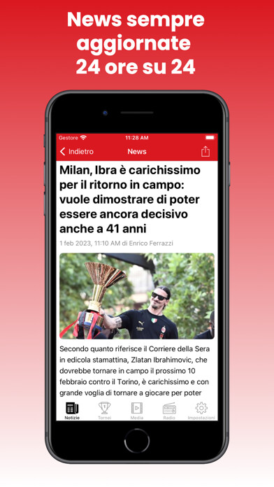 Emulate iPhone app Milan News using MyAndroid Emulate iPhone app Milan News using MyAndroid