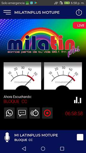 Run android online APK MILATINPLUS DE MOTUPE96.1 from MyAndroid or emulate MILATINPLUS DE MOTUPE96.1 using MyAndroid