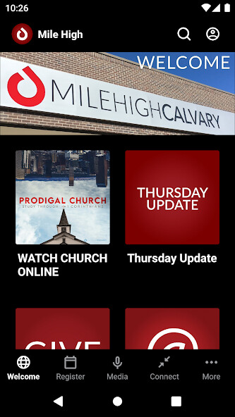 Emulate iPhone app Mile High Calvary using MyAndroid Emulate iPhone app Mile High Calvary using MyAndroid