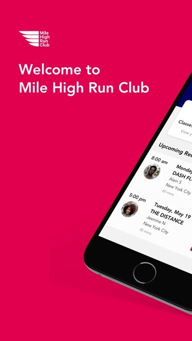 Emulate iPhone app Mile High Run Club using MyAndroid