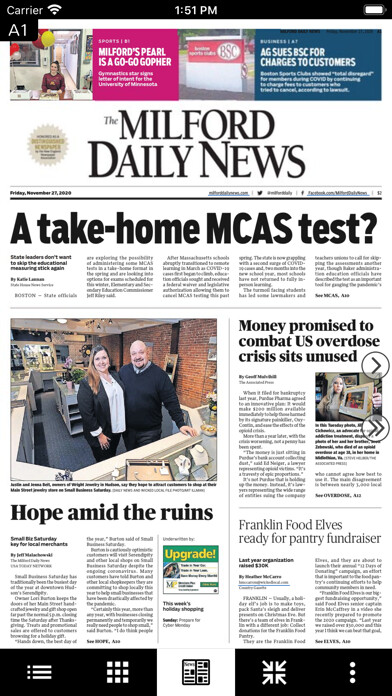 Emulate iPhone app Milford Daily News eEdition using MyAndroid Emulate iPhone app Milford Daily News eEdition using MyAndroid