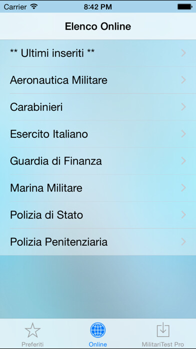 Emulate iPhone app MilitariTest using MyAndroid