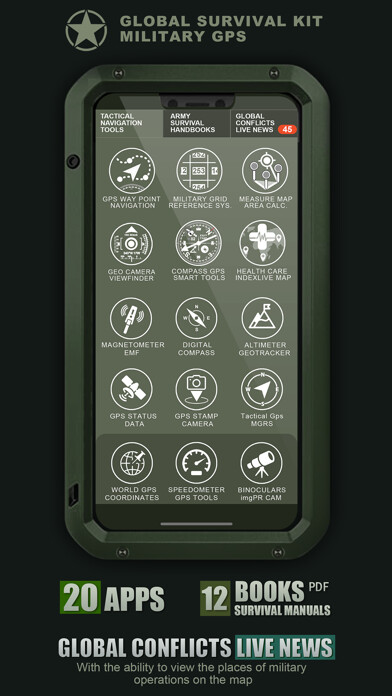 Emulate iPhone app Military GPS Survival Kit using MyAndroid Emulate iPhone app Military GPS Survival Kit using MyAndroid