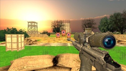 Emulate iPhone app Military Target Shooting Simulator using MyAndroid