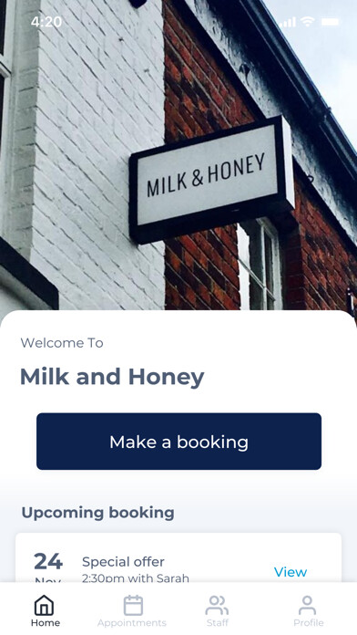 Emulate iPhone app Milk and Honey using MyAndroid