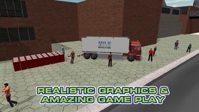 Emulate iPhone app Milk Delivery Truck Simulator – Extreme trucker driving & parking game using MyAndroid