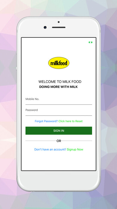 Emulate iPhone app MilkFood using MyAndroid