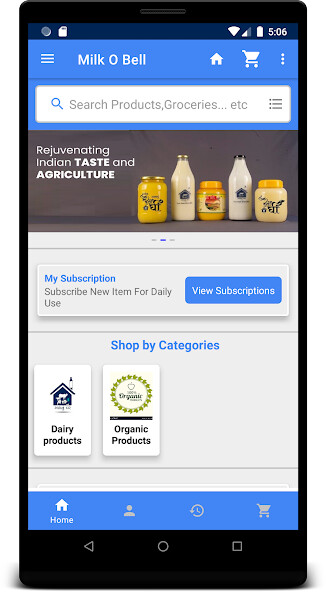 Run android online APK Milk O Bell - Milk  Grocery from MyAndroid or emulate Milk O Bell - Milk  Grocery using MyAndroid