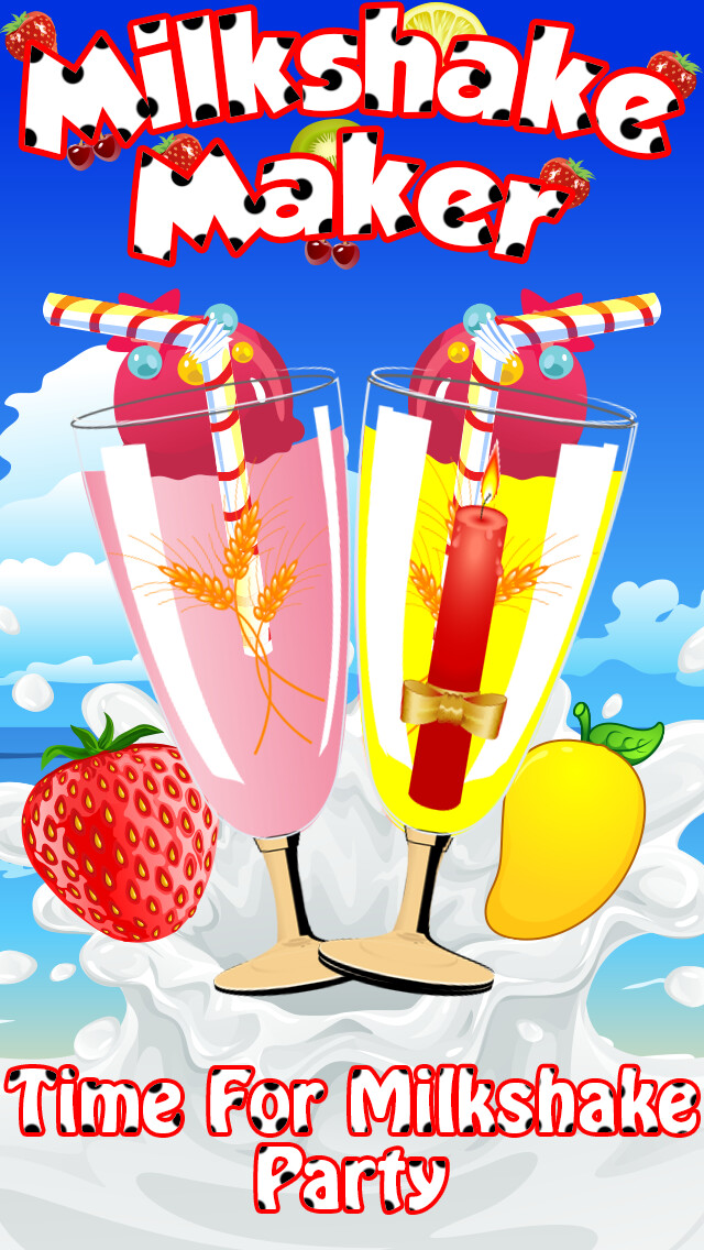 Emulate iPhone app MilkShake Maker - cook for shake party using MyAndroid