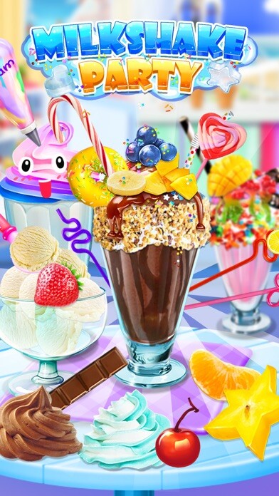 Emulate iPhone app Milkshake Party - Sweet Drink using MyAndroid