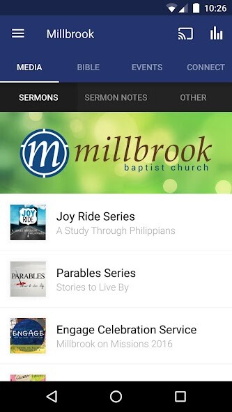 Run android online APK Millbrook Baptist Church from MyAndroid or emulate Millbrook Baptist Church using MyAndroid