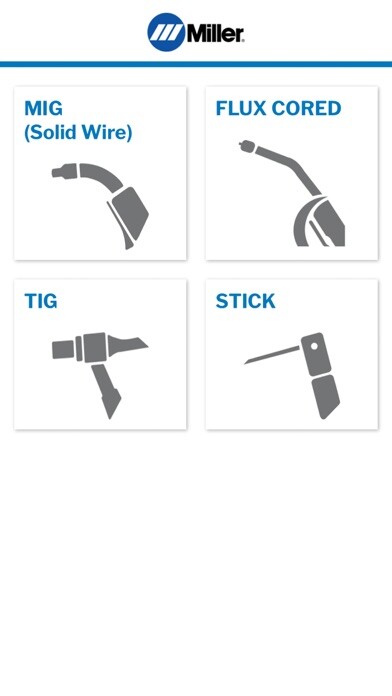 Emulate iPhone app Miller Weld Setting Calculator using MyAndroid Emulate iPhone app Miller Weld Setting Calculator using MyAndroid