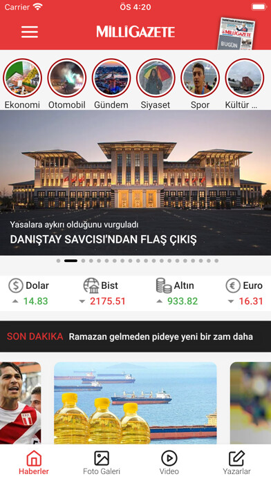 Emulate iPhone app Milli Gazete Haberler using MyAndroid Emulate iPhone app Milli Gazete Haberler using MyAndroid
