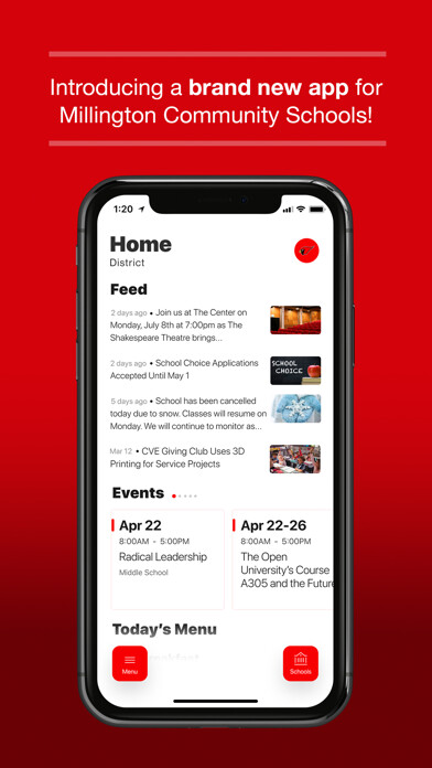 Emulate iPhone app Millington Community Schools using MyAndroid Emulate iPhone app Millington Community Schools using MyAndroid