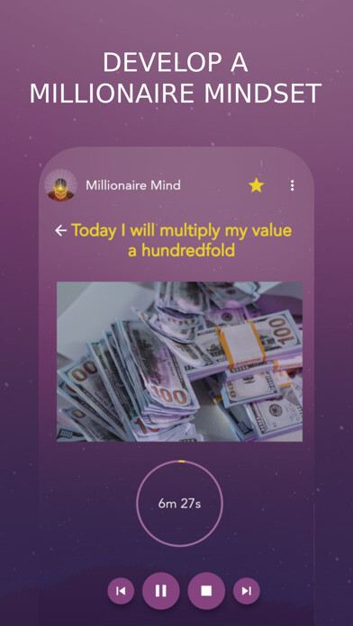 Emulate iPhone app Millionaire Mind - Motivation using MyAndroid