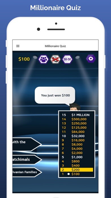 Emulate iPhone app Millionaire Quiz: Tv Game 2022 using MyAndroid