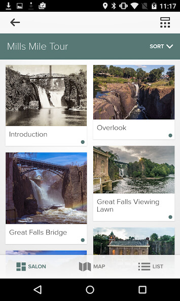 Emulate iPhone app Mill Mile - Paterson Great Falls using MyAndroid