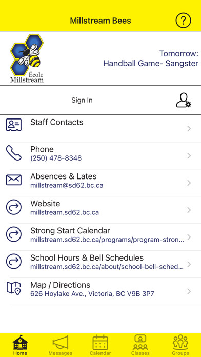Emulate iPhone app Millstream Bees using MyAndroid