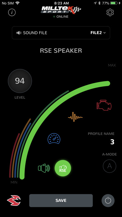 Emulate iPhone app Milltek Sport Active Sound using MyAndroid Emulate iPhone app Milltek Sport Active Sound using MyAndroid