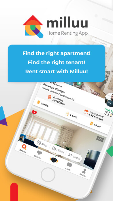Emulate iPhone app Milluu – Apartment Rentals using MyAndroid