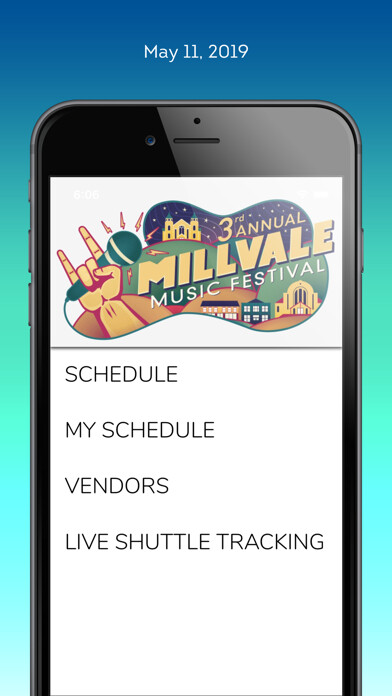 Emulate iPhone app Millvale Music Festival using MyAndroid